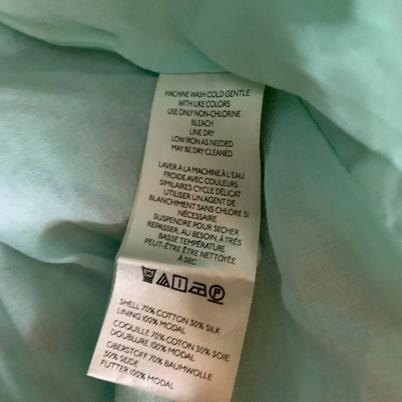 Anthropologie Eleanora Long-Sleeve Printed Maxi Shirt Dress green XL new!! - Picture 9 of 10